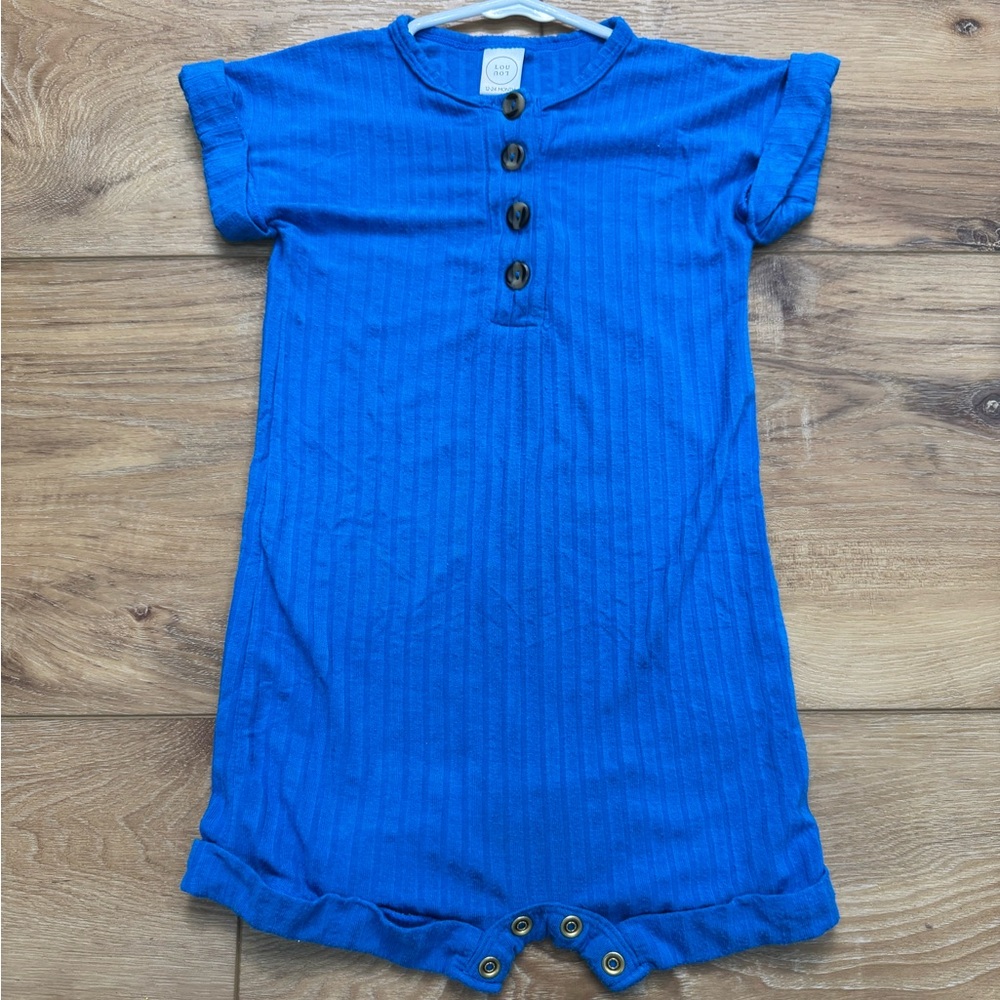 Lou Lou & Company Blue Kids One Piece Romper